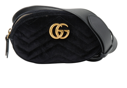 Velvet GG Marmont Belt Bag, front view